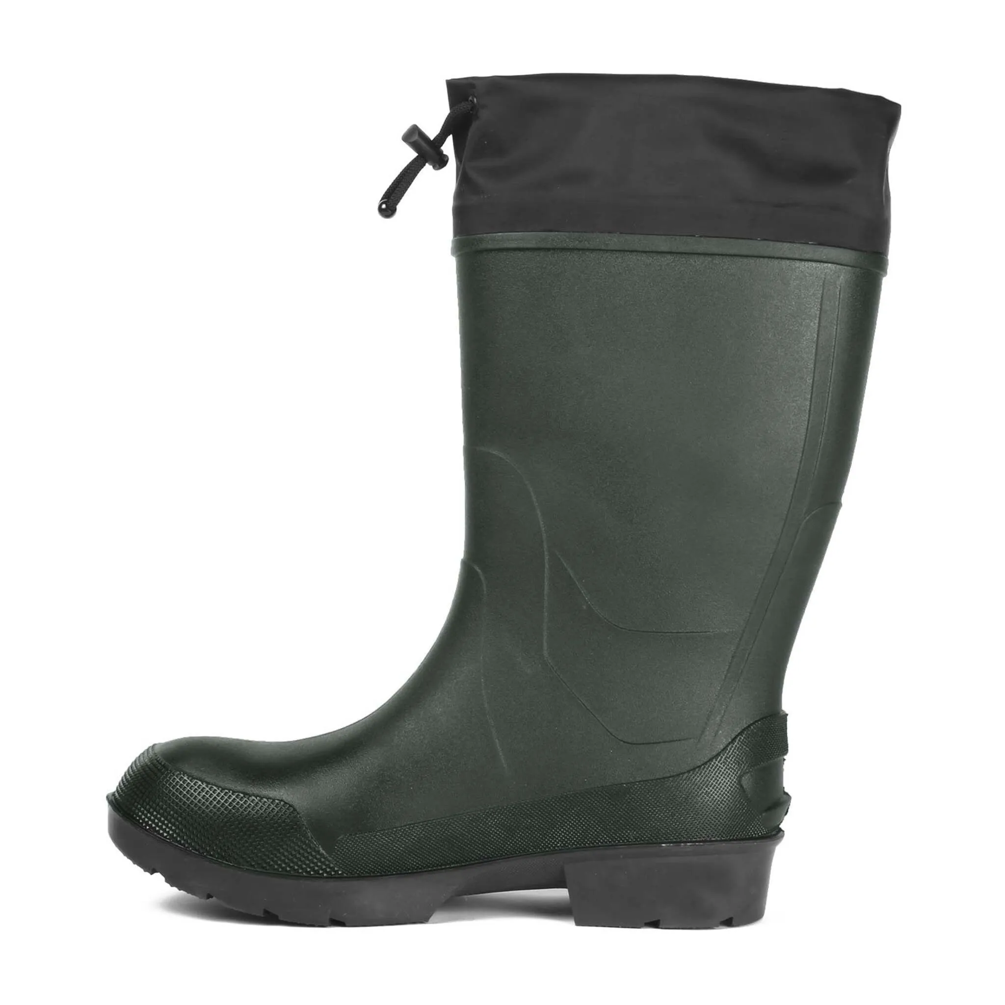 Acton Men's Winter Work Boots Stormy - 15" Waterproof, Insulated Rubber, Slip-Resistant, Self-Cleaning Outsole, Removable Liner | Green, Sizes 6-14