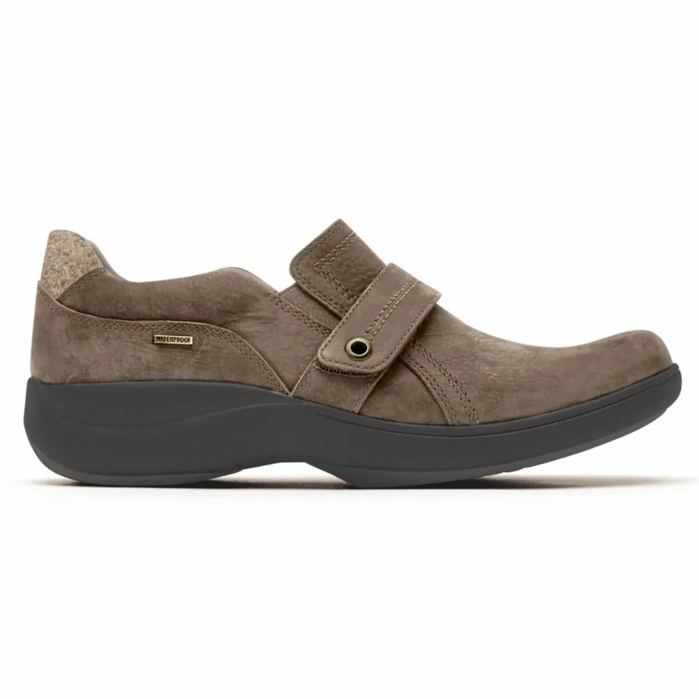 Aravon REV STRIDARC WATERPROOF SLIPON BROWN/NUBUCK
