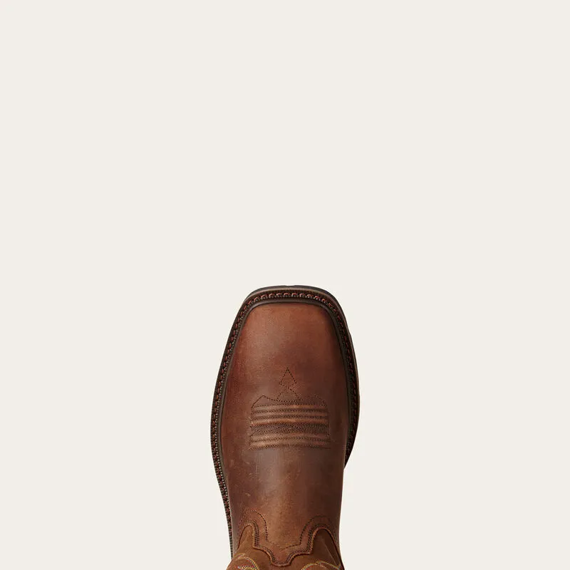 Ariat Men's Groundbreaker Square Toe Western Work Boots Style 10020059