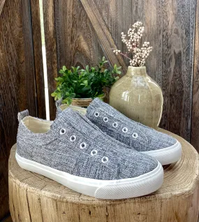 Babalu Grey Tweed Corky Shoes