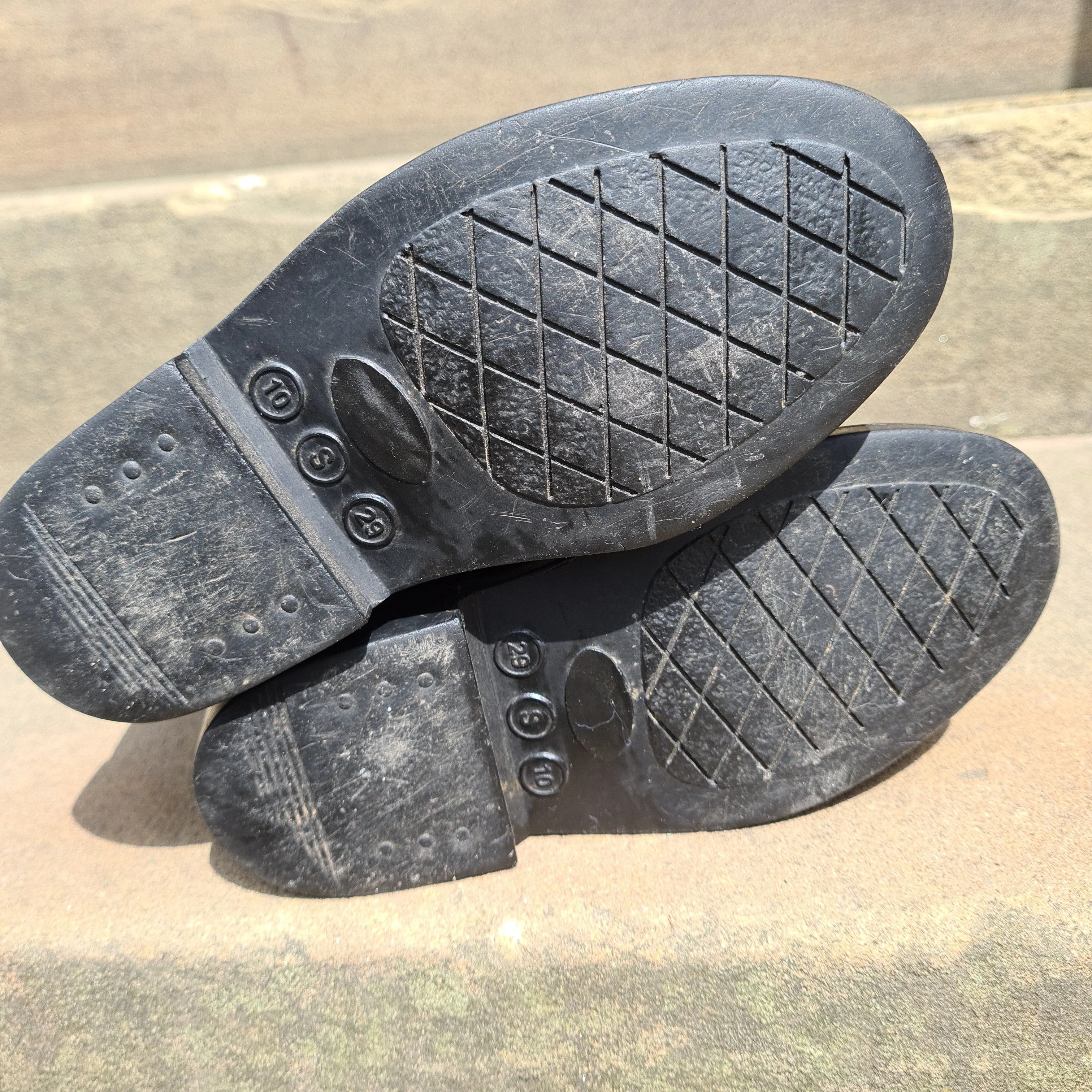 Black rubber Toggi long Jodhpur Boots