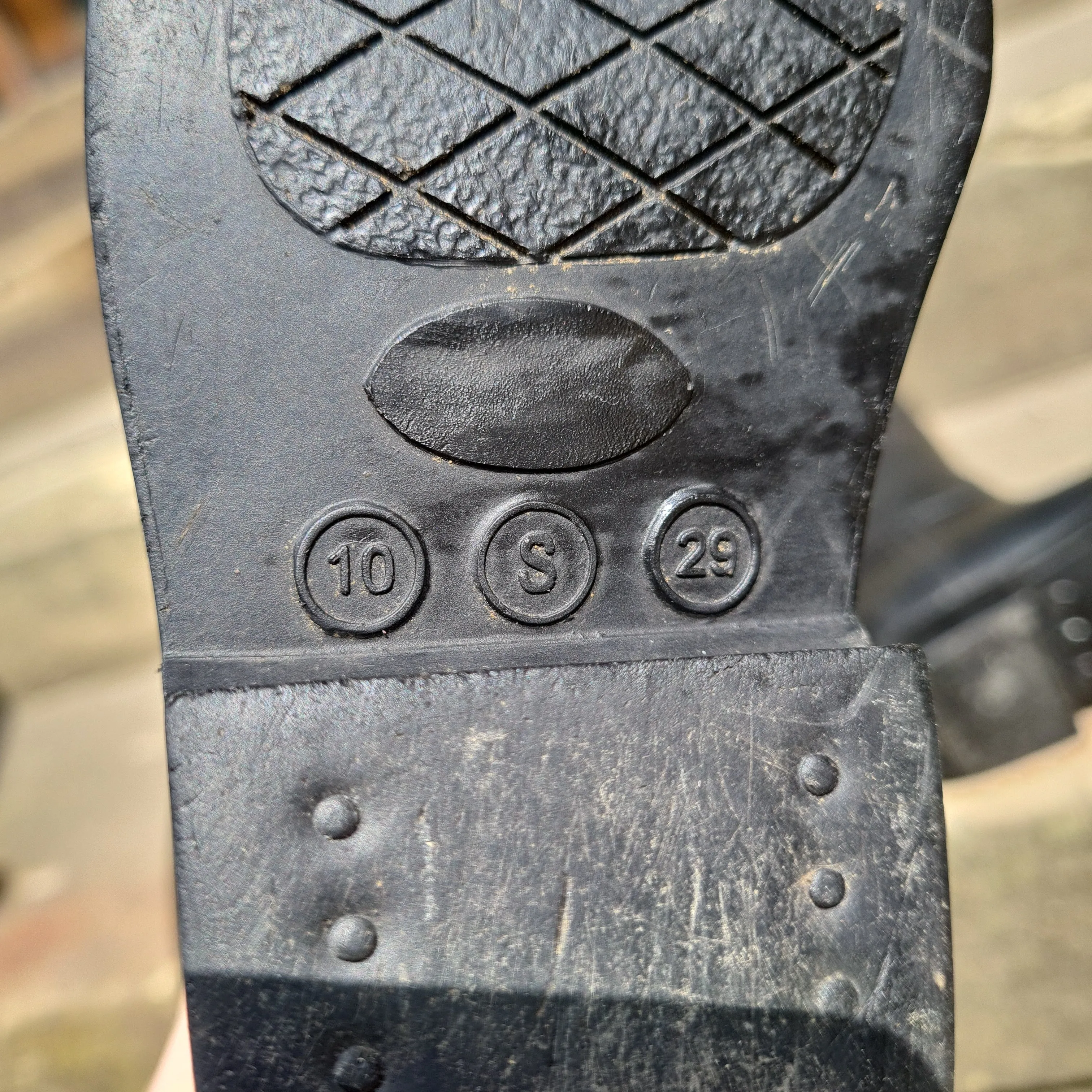 Black rubber Toggi long Jodhpur Boots
