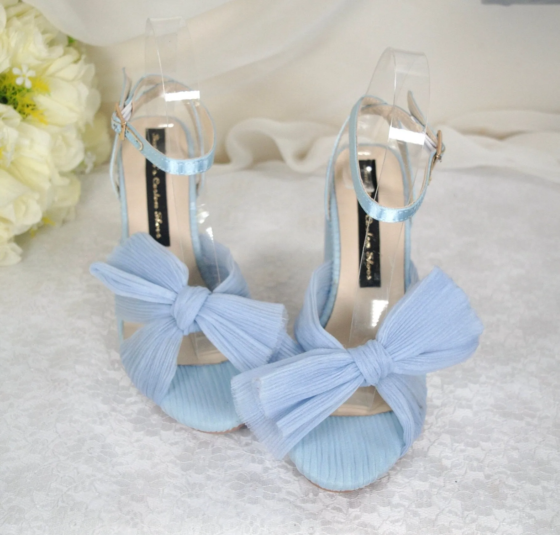 Blue Wedding Sandal Bow Uk6/US8.5/EU39