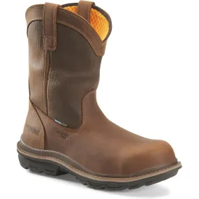 Carolina Men's Mandrel 10" Composite Toe Waterproof Wellington Work Boot- Brown - CA6558