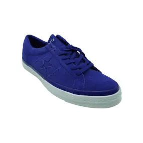 Converse Unisex One Star Ox Low Top Suede Leather Shoes Blue Size 10