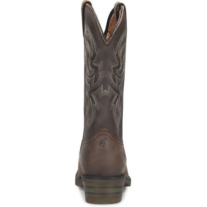 Double H Men's Tascosa 12" R Toe WP Western Classic Boot -Brown- DH4158