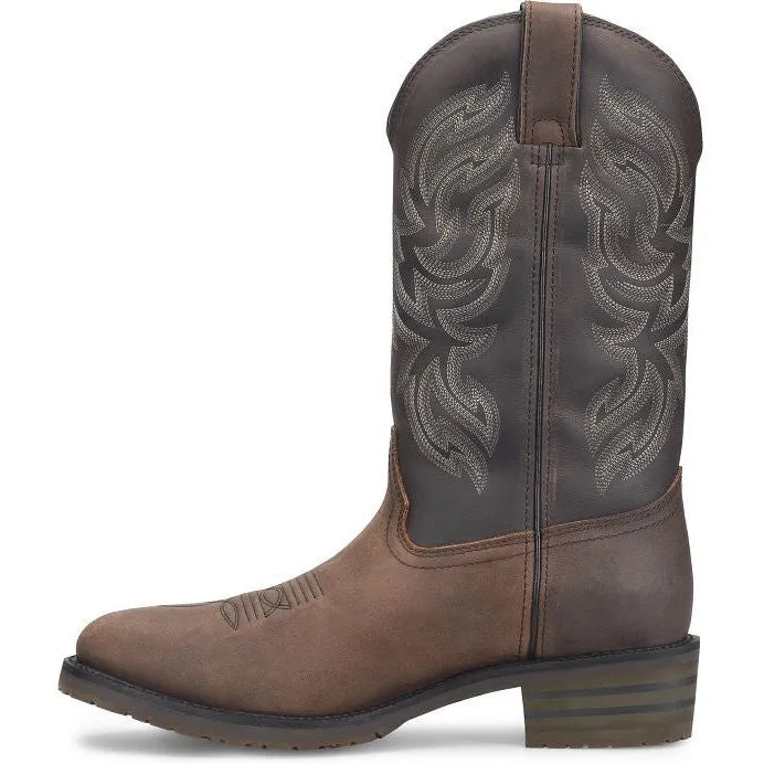 Double H Men's Tascosa 12" R Toe WP Western Classic Boot -Brown- DH4158