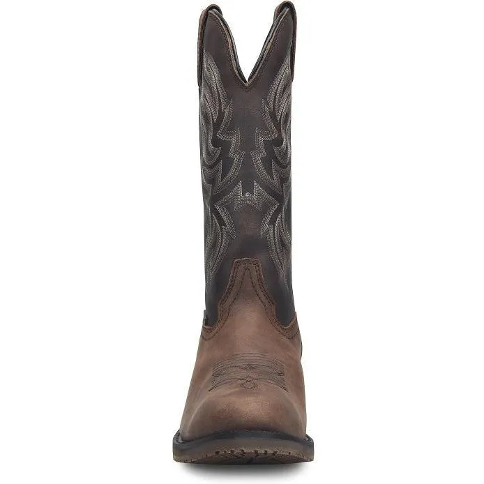 Double H Men's Tascosa 12" R Toe WP Western Classic Boot -Brown- DH4158