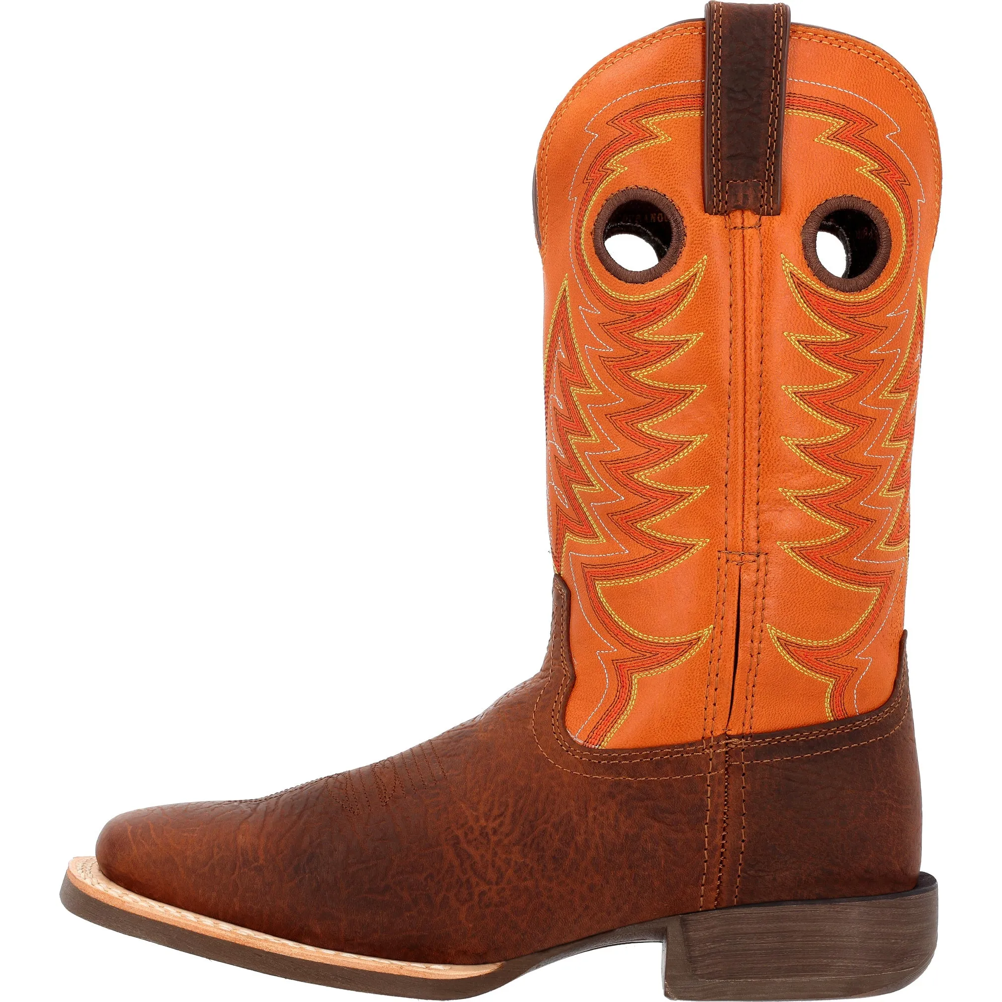 Durango Men's Rebel Pro Orange Leather Square Toe Boot DDB0230