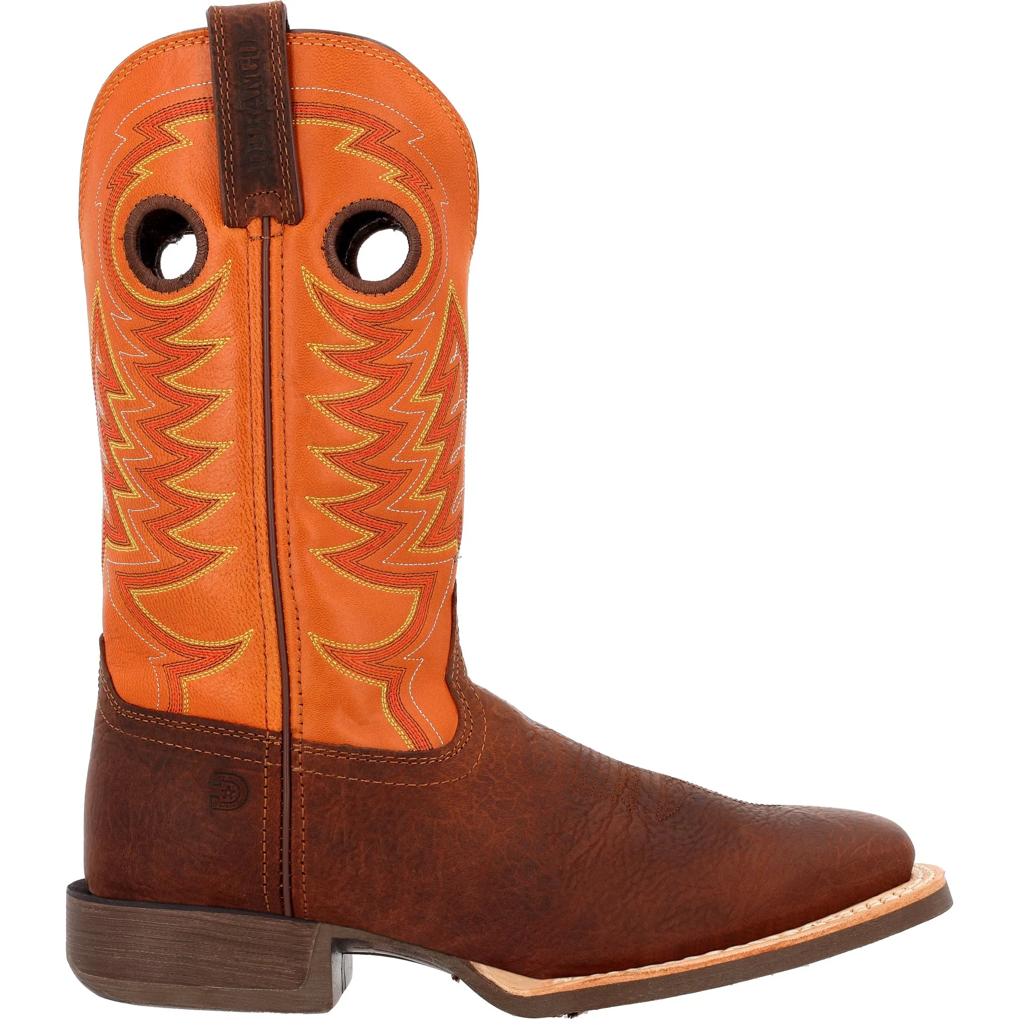 Durango Men's Rebel Pro Orange Leather Square Toe Boot DDB0230