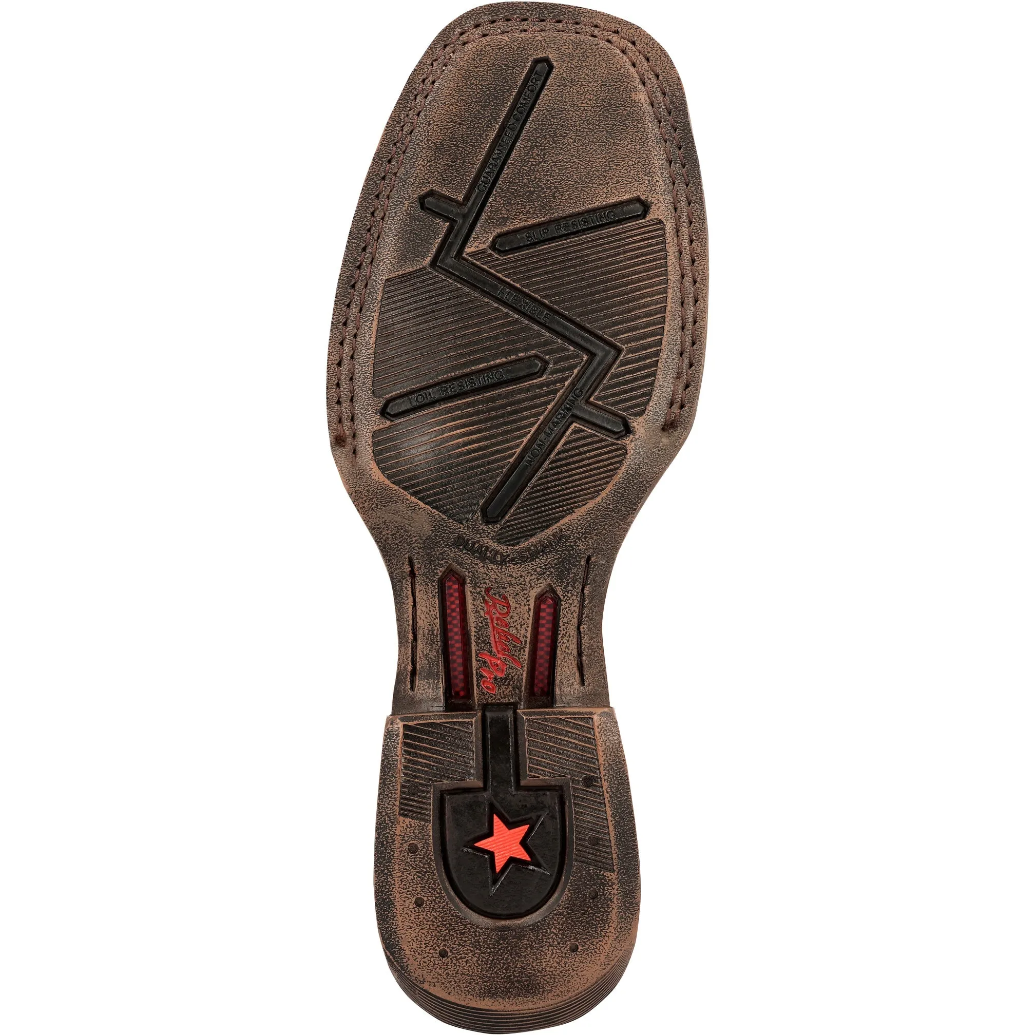 Durango Men's Rebel Pro Orange Leather Square Toe Boot DDB0230