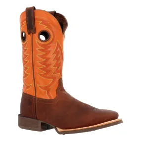 Durango Men's Rebel Pro Orange Leather Square Toe Boot DDB0230