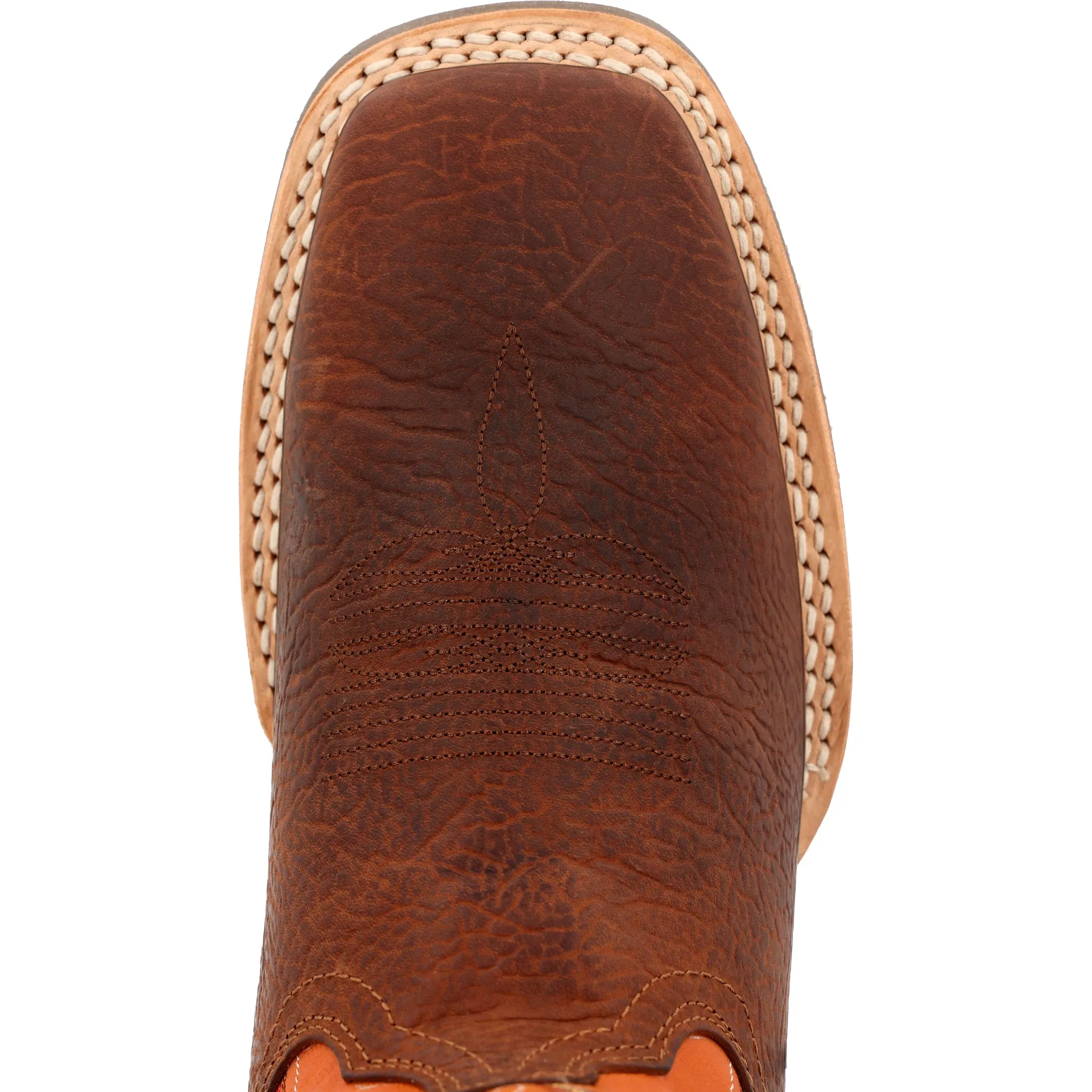 Durango Men's Rebel Pro Orange Leather Square Toe Boot DDB0230