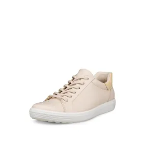 Ecco Women's Soft 7 Slip In Sneaker - Limestone/Straw