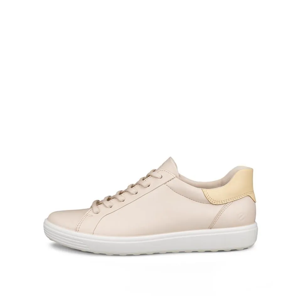 Ecco Women's Soft 7 Slip In Sneaker - Limestone/Straw