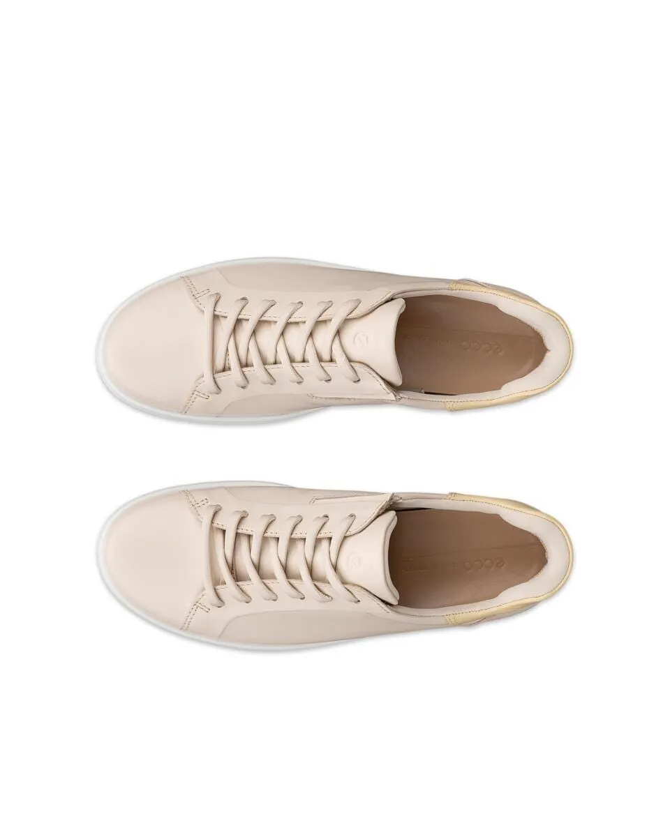 Ecco Women's Soft 7 Slip In Sneaker - Limestone/Straw