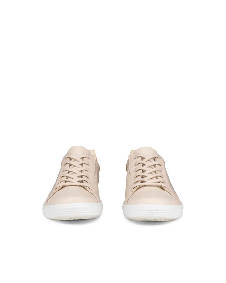 Ecco Women's Soft 7 Slip In Sneaker - Limestone/Straw