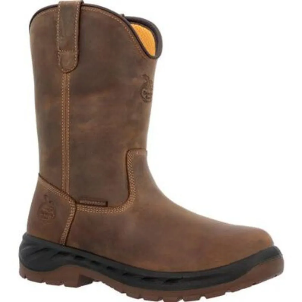 Georgia Boot Ot Men's Pull On Work Boots Gb00523 In Brown