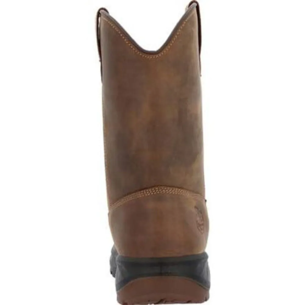 Georgia Boot Ot Men's Pull On Work Boots Gb00523 In Brown