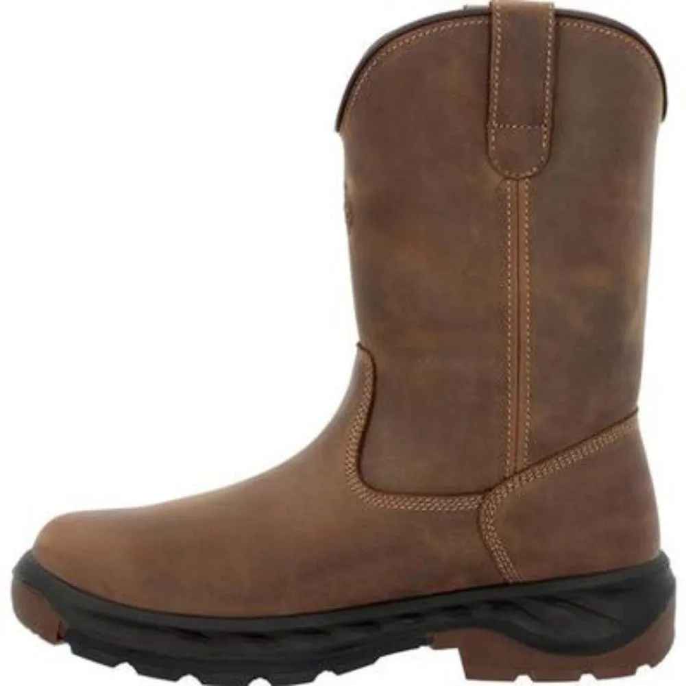 Georgia Boot Ot Men's Pull On Work Boots Gb00523 In Brown