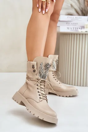 Insulated rounded toe caps worker boots
