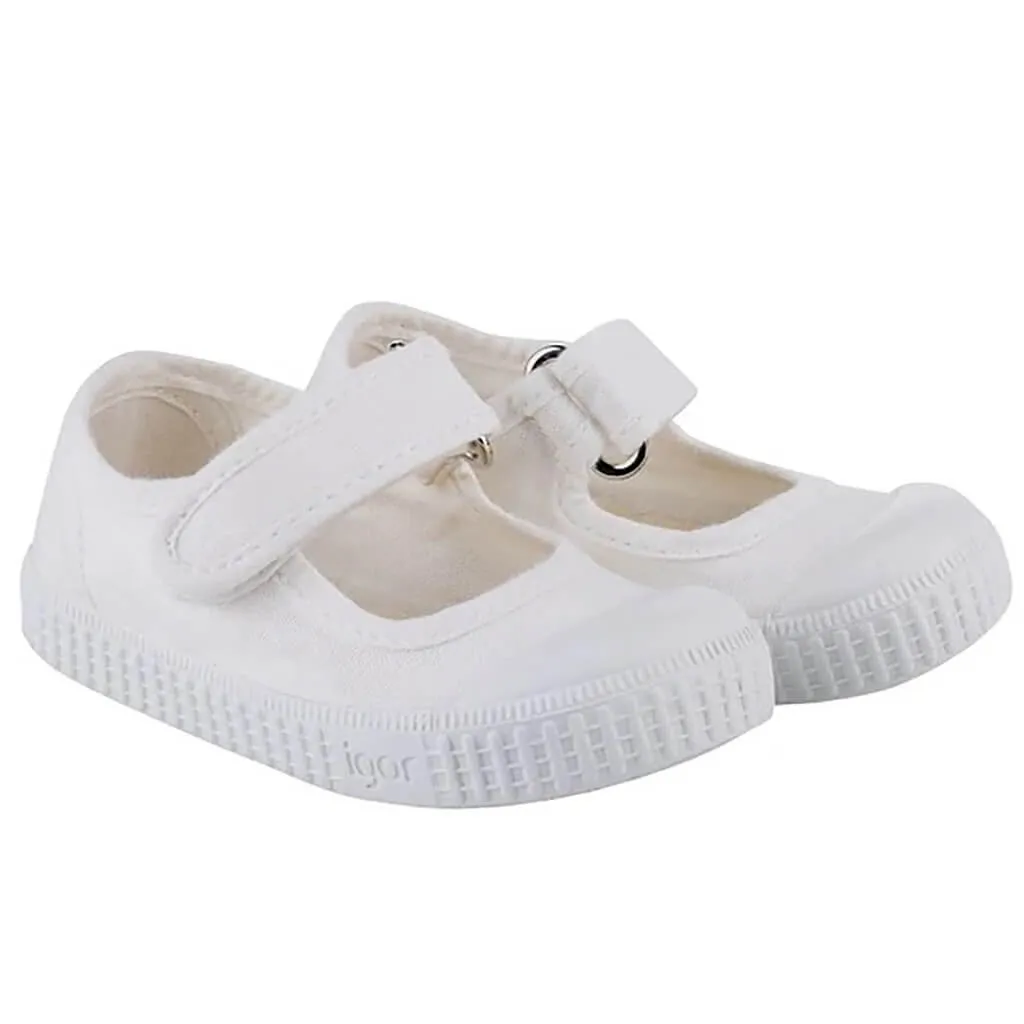 Irene Canvas White Meryjane