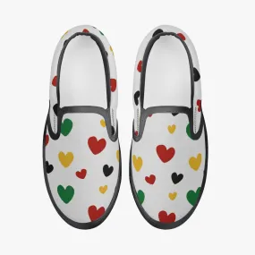 Juneteenth Kids' Slip-On Shoes - Black