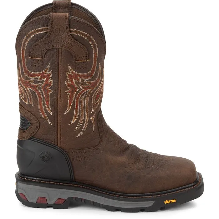 Justin Mens Driscoll Waterproof Square Steel Toe Work Boots Style WK2111