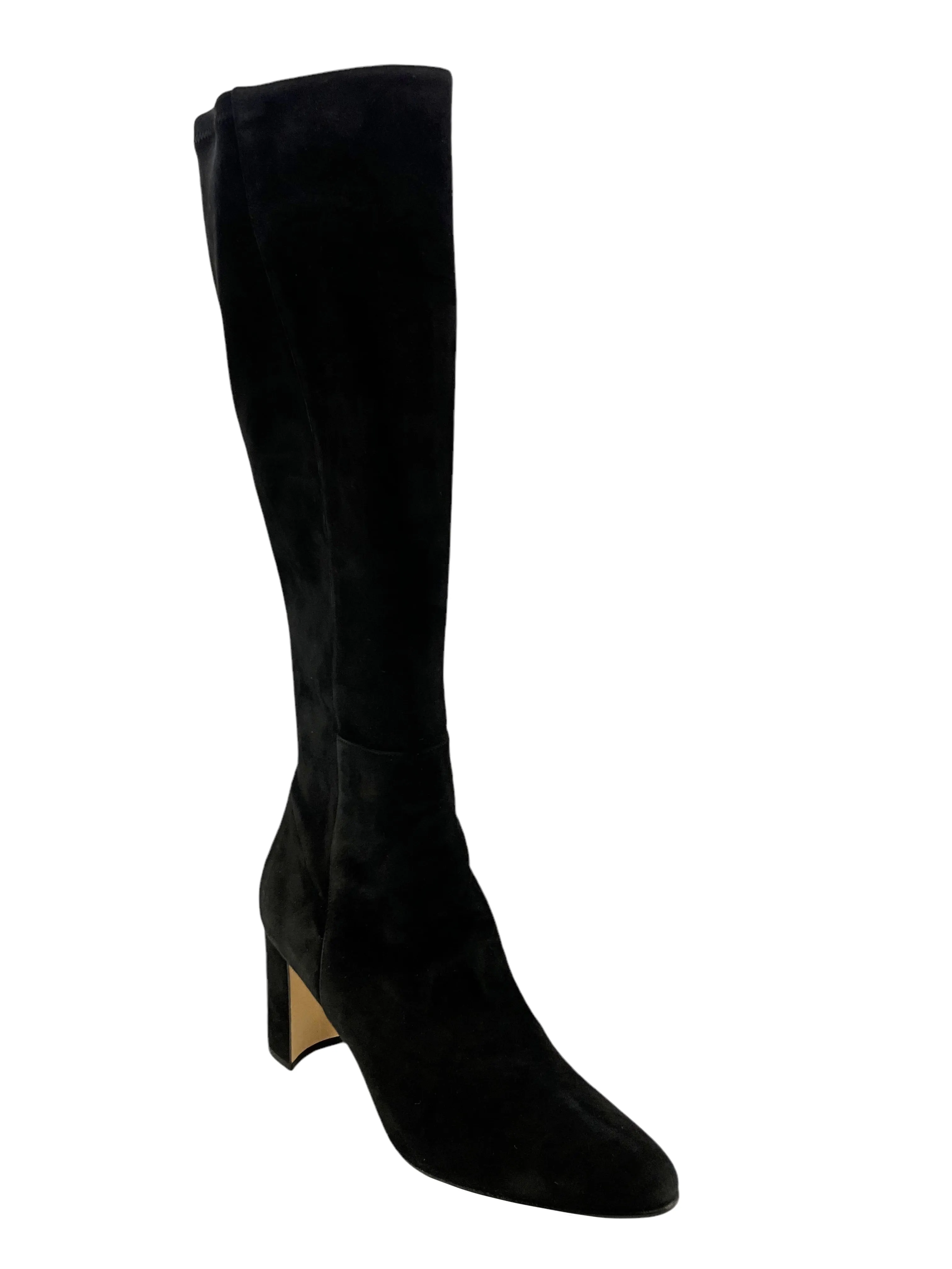 Manolo Blahnik Suede Knee High Boots Size 8
