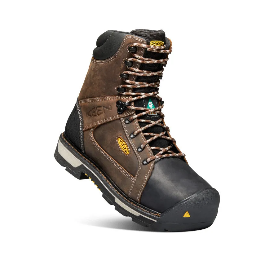 Men's CSA Oakland 8" Waterproof Boot (Carbon-Fiber Toe) | Bison/Black