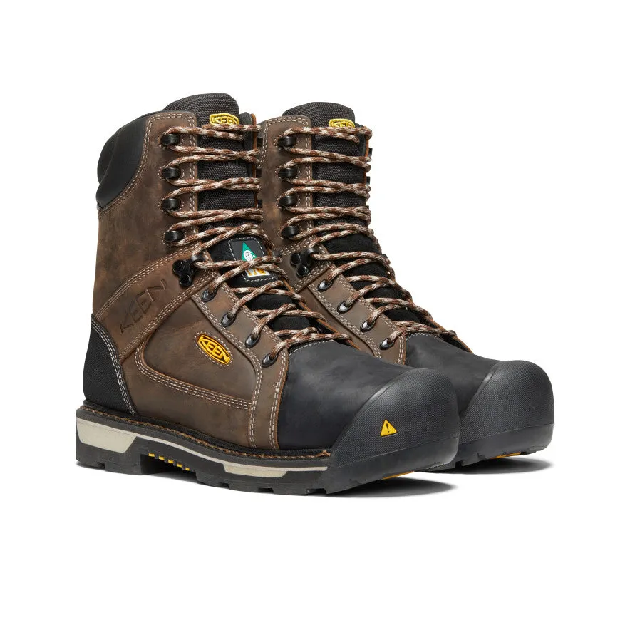 Men's CSA Oakland 8" Waterproof Boot (Carbon-Fiber Toe) | Bison/Black