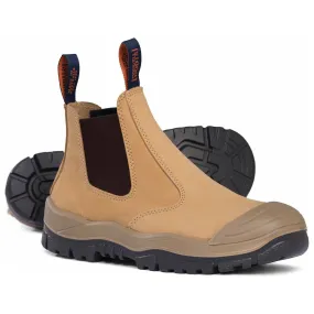 Mongrel Wheat Premium Elastic Sided Steel Cap Safety Boot With Scuff Cap (440050) (Pre-Order)