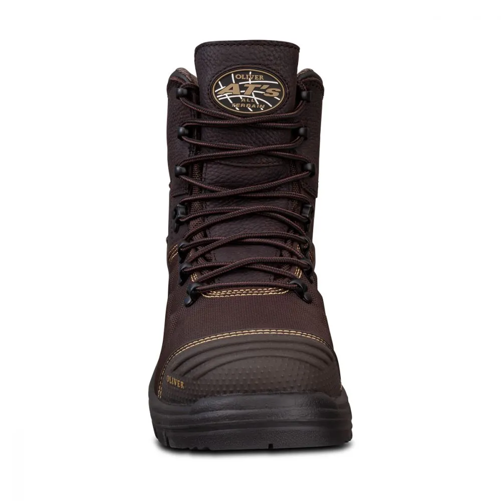 Oliver 150mm Brown Lace Up Boot - Waterproof and Caustic Resistant - 65-490