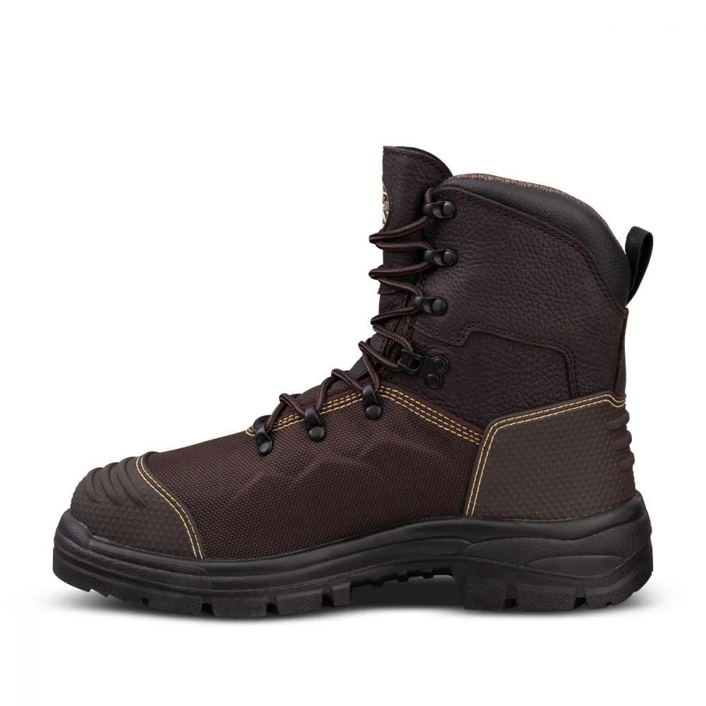 Oliver 150mm Brown Lace Up Boot - Waterproof and Caustic Resistant - 65-490