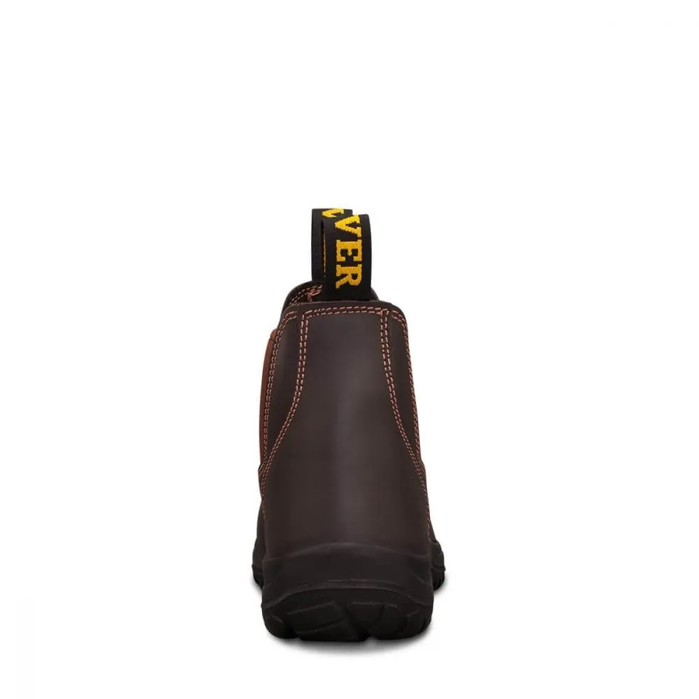 OLIVER - CLARET ELASTIC SIDED SAFETY TOE BOOT - 34-626