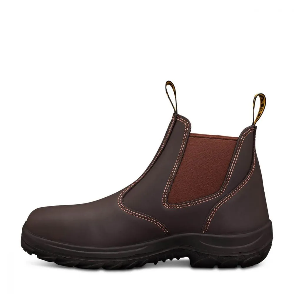 OLIVER - CLARET ELASTIC SIDED SAFETY TOE BOOT - 34-626