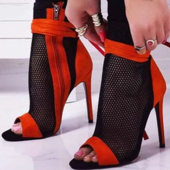 Peep Toe Open Toe Cutout Sandals