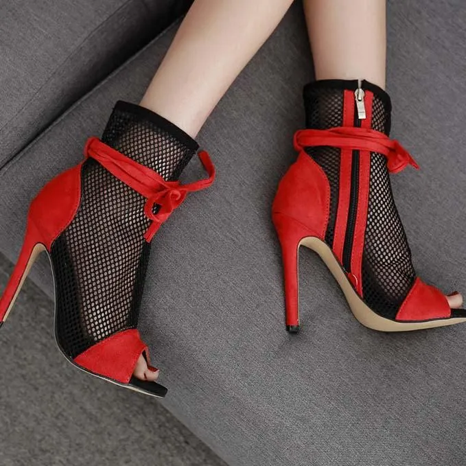 Peep Toe Open Toe Cutout Sandals