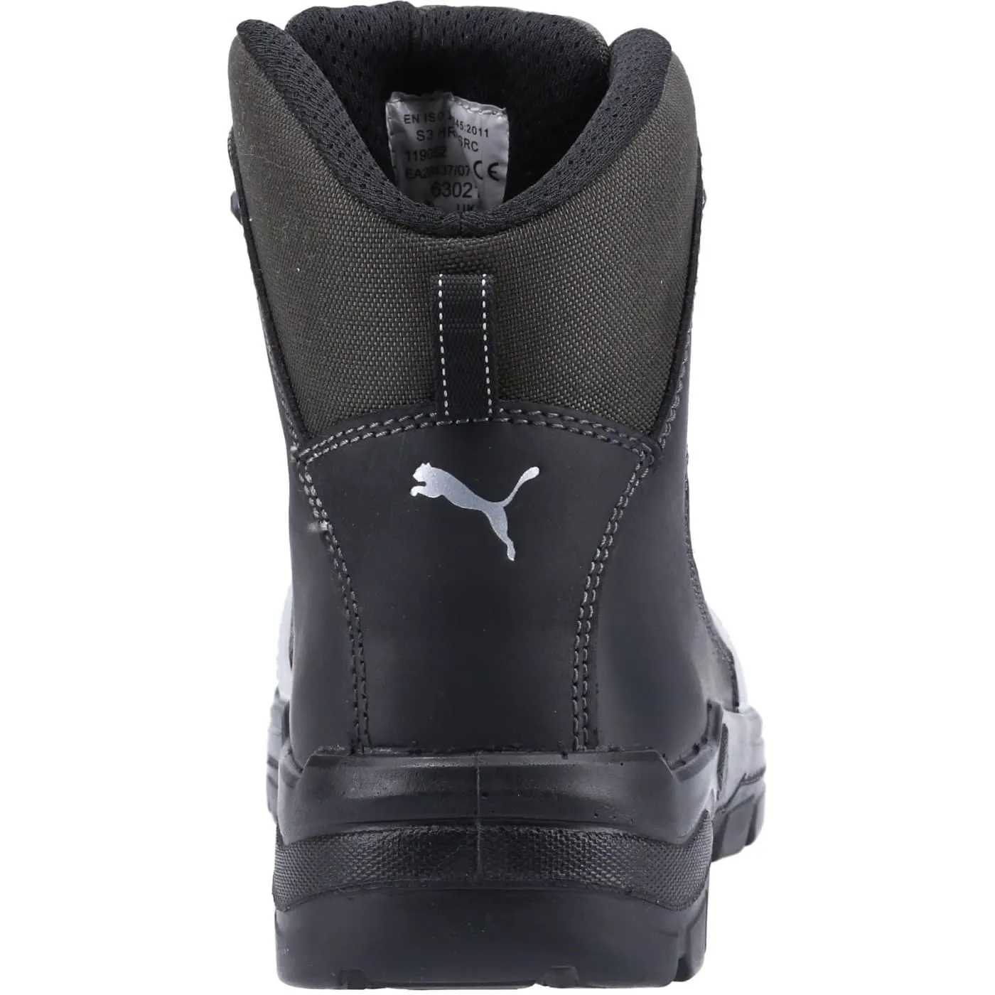 Puma Safety Cascades Mid Black Mens Leather Textile Safety Boots