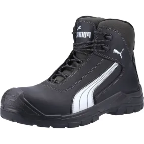 Puma Safety Cascades Mid Black Mens Leather Textile Safety Boots