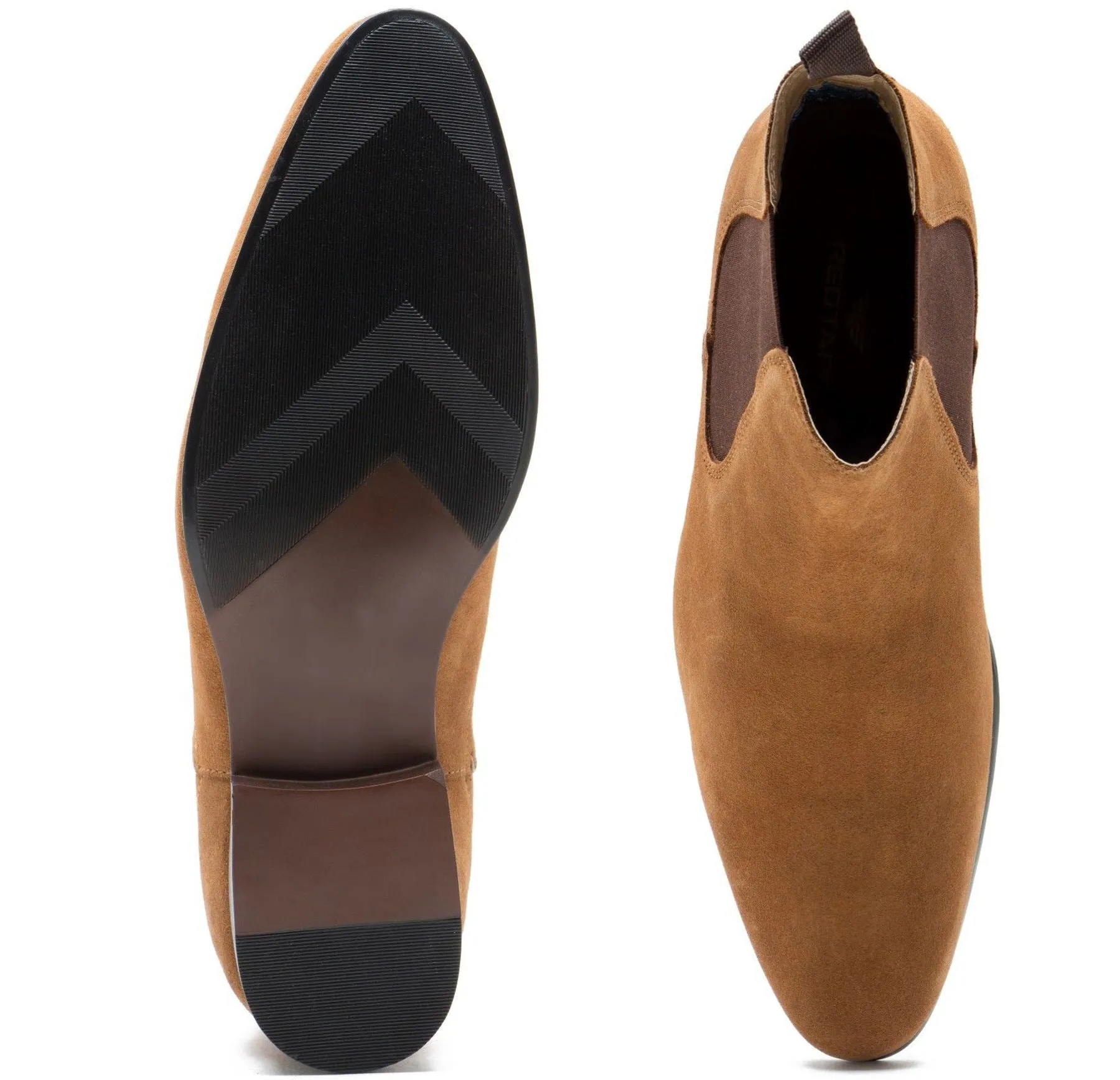 Red Tape Crick Stanway Suede Pointed Leather Mens Ankle Chelsea Boots