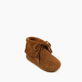 Riley Infant Fringe Bootie's in Brown