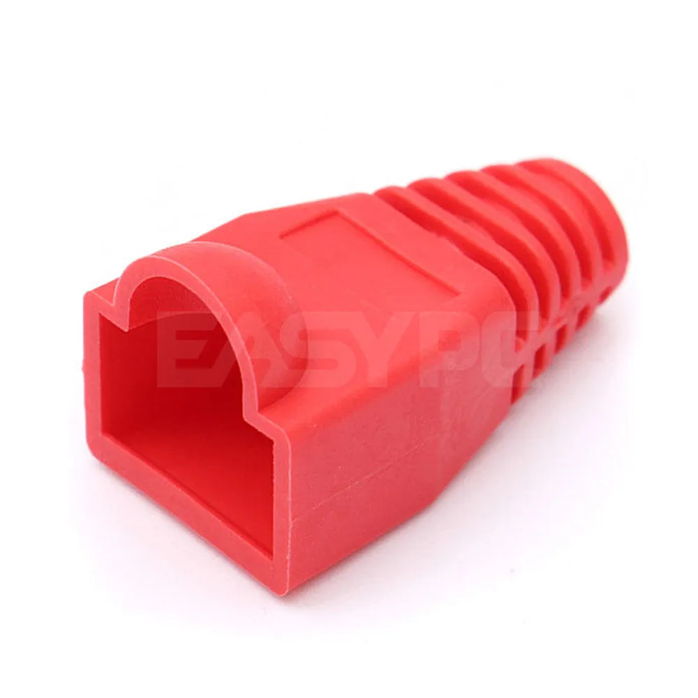 Rj45 Rubber Boots Red