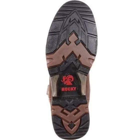 Rocky Men's Boots 11" Western Work Aztec Steel Shank Waterproof