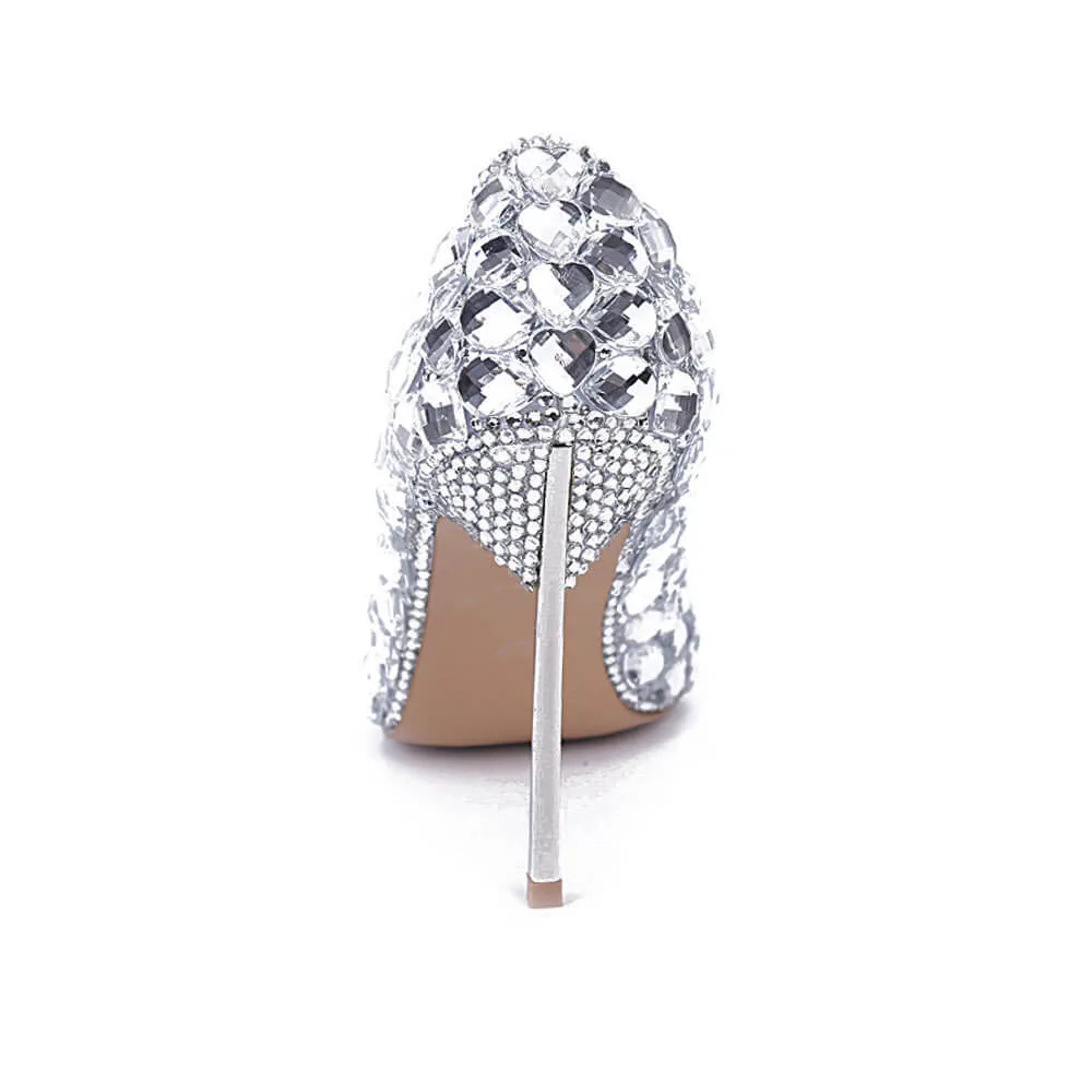 Round Toe  Patent Leather Sexy Close Toe Pumps