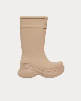 Rubber Beige Boots