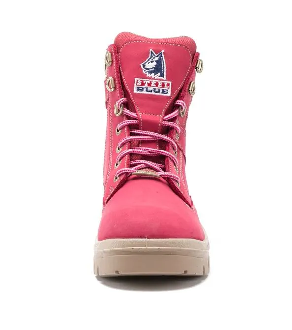 STEEL BLUE 512761 SOUTHERN CROSS LADIES ZIP SIDED BOOT - PINK