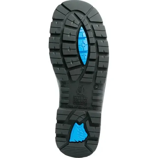 Steel Blue Charcoal Wagga Lace Up Steel Cap Safety Boot (312207)
