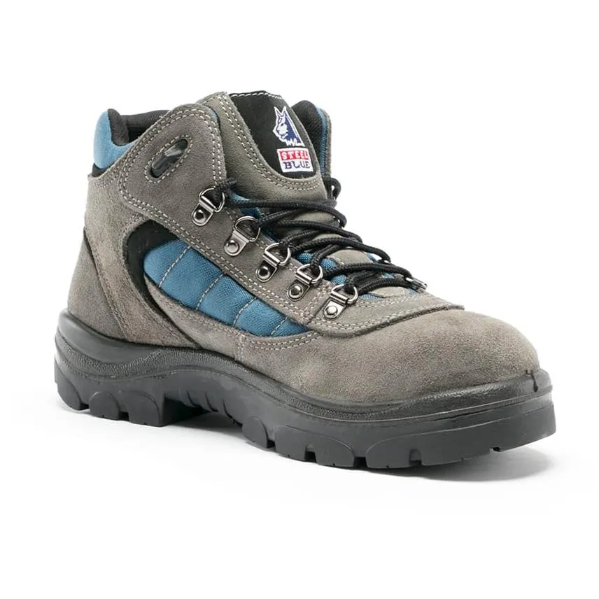 Steel Blue Charcoal Wagga Lace Up Steel Cap Safety Boot (312207)