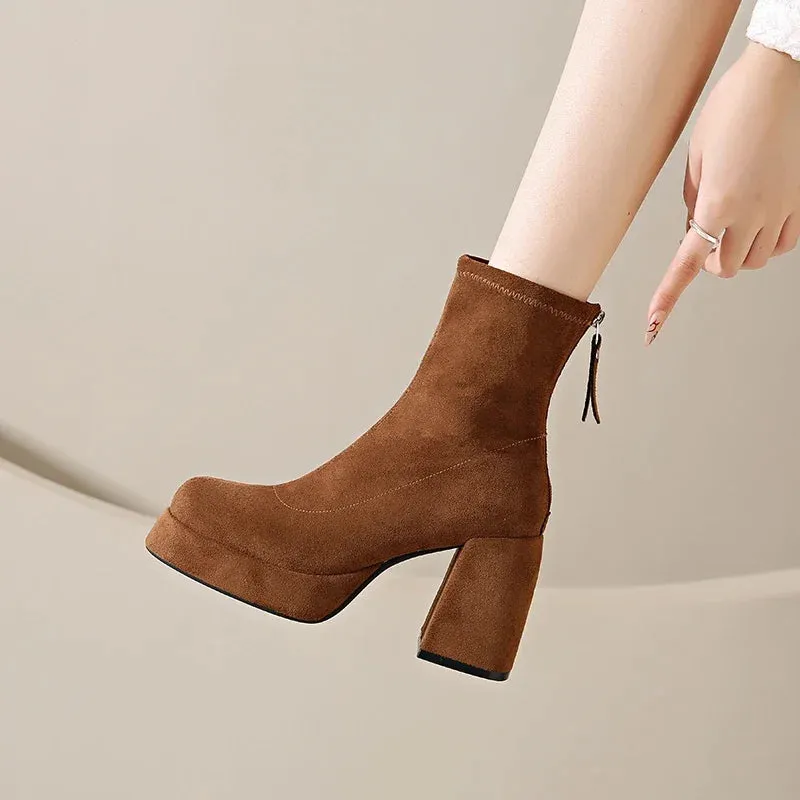 Stella Suede Ankle Boots